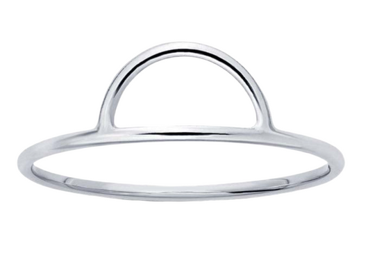 SINGLE ARCH | sterling silver stacking ring