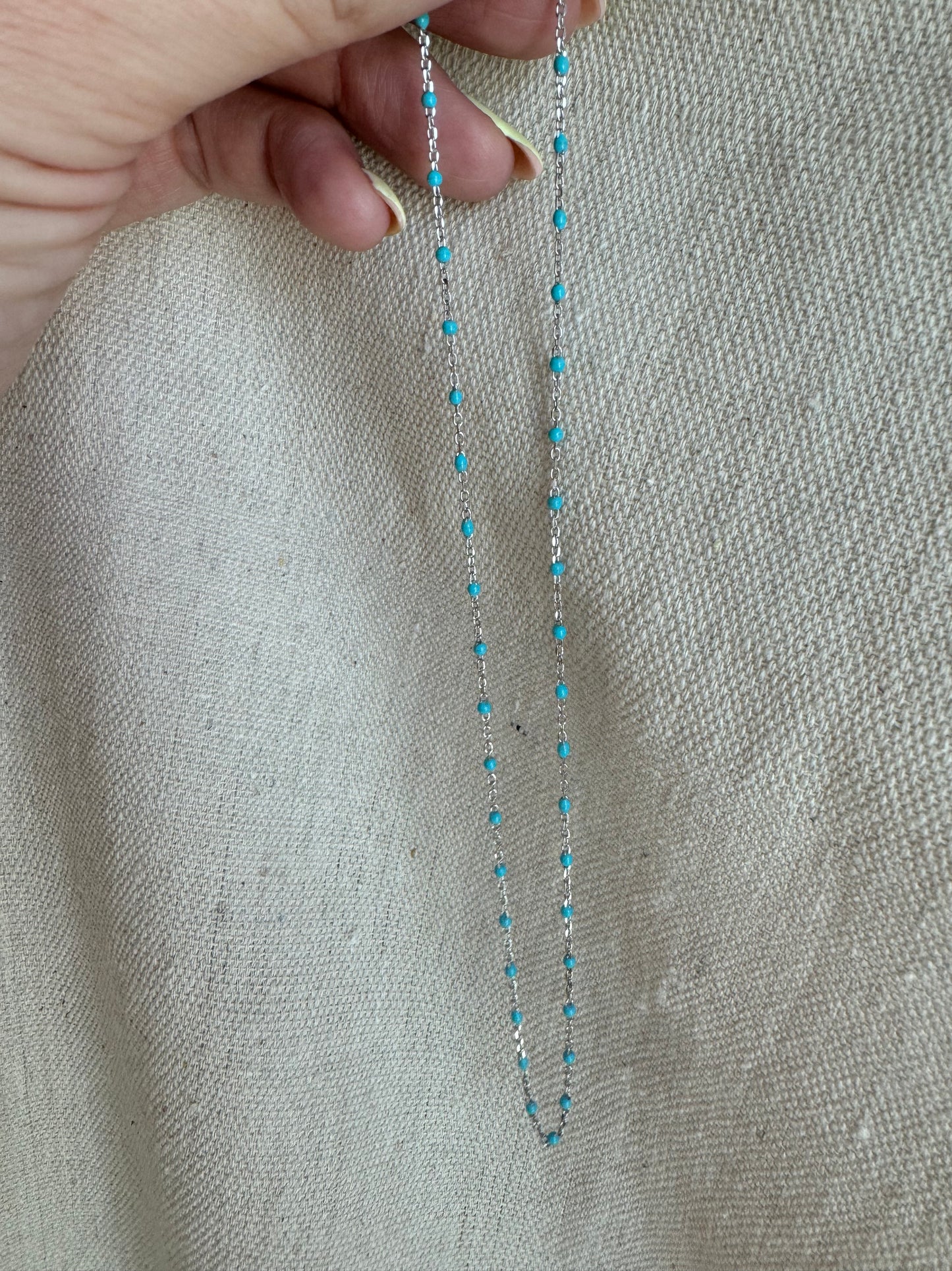 RYLEE | sterling silver with turquoise enamel accents