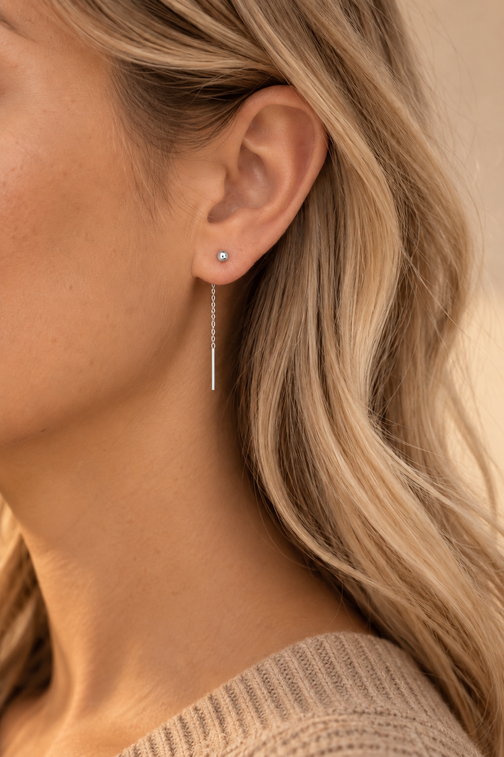 Threader | sterling silver threader earring
