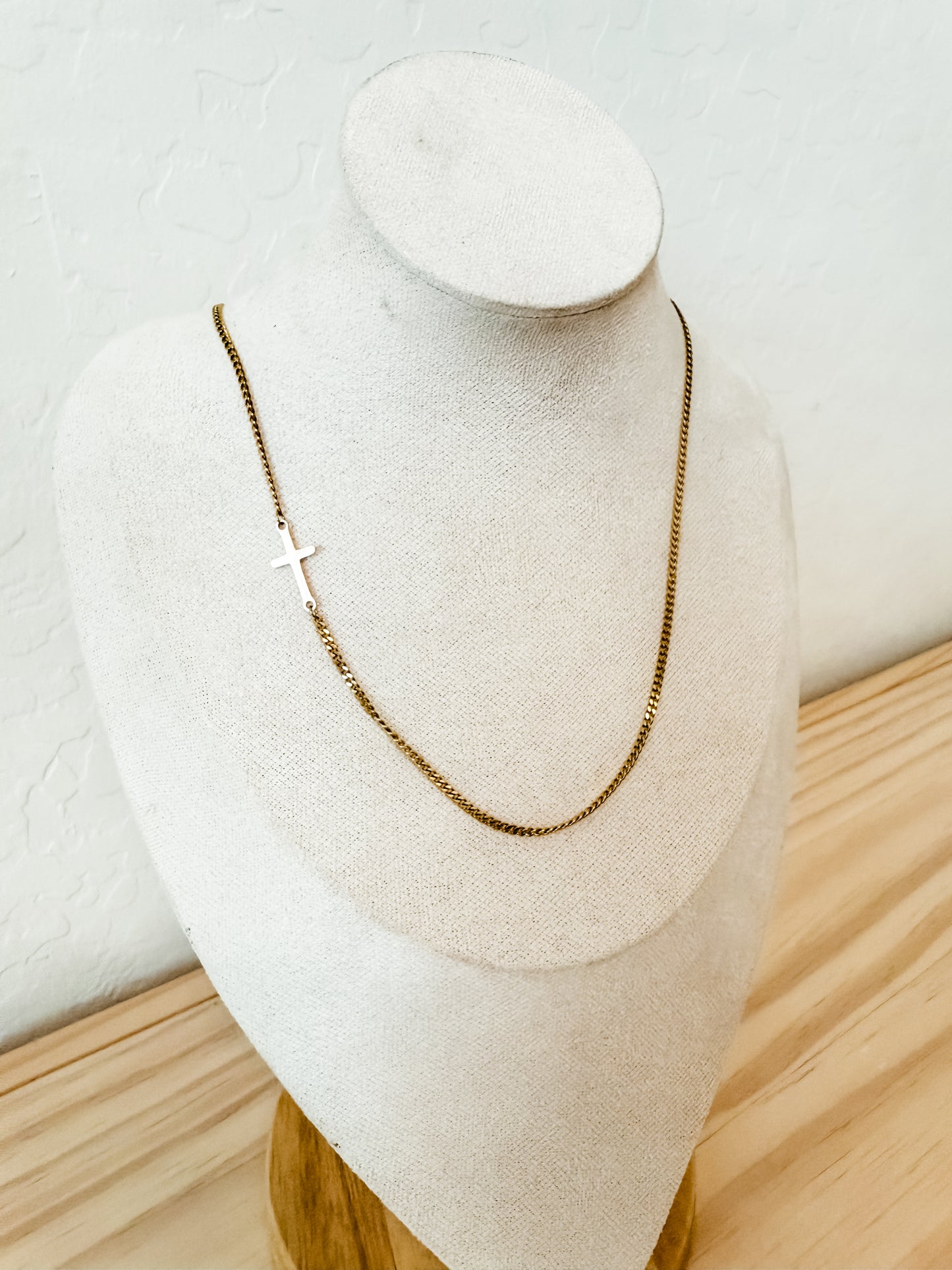 Christina | gold stainless steel necklace