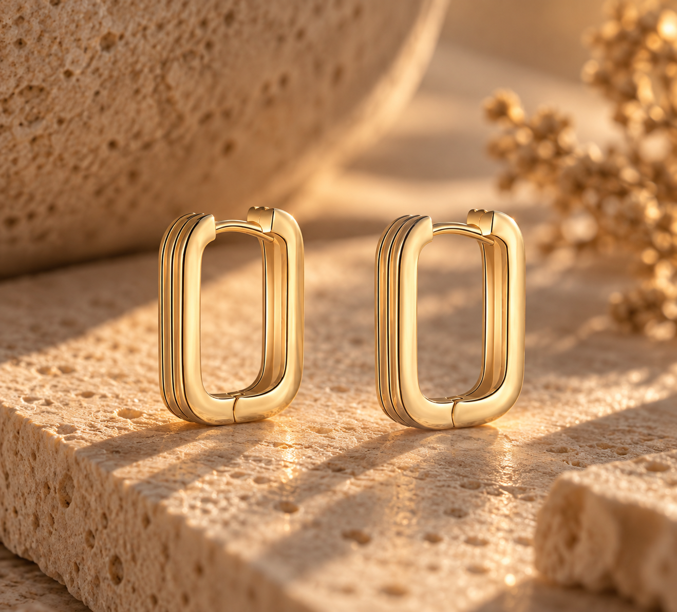 THE GOLDEN HOUR HOOP | GOLD