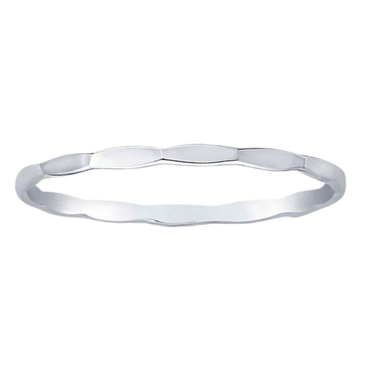 HAMMERED | sterling silver stacking ring