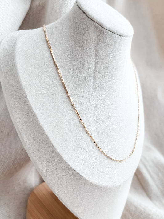GWEN | gold-filled bar details necklace