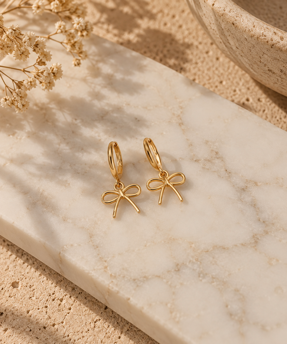 JULIETTA | sterling silver with gold plated bow hoop
