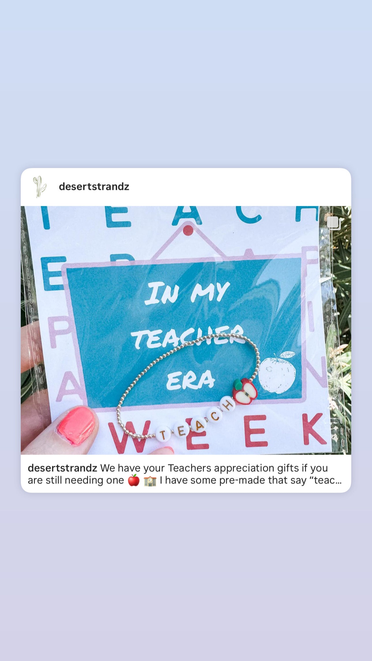 Teacher bracelet | gold-filled