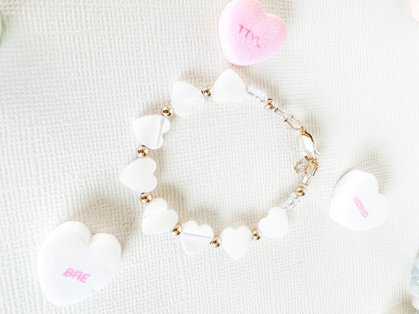 VALERIE | gold-filled + mother of pearl bracelet