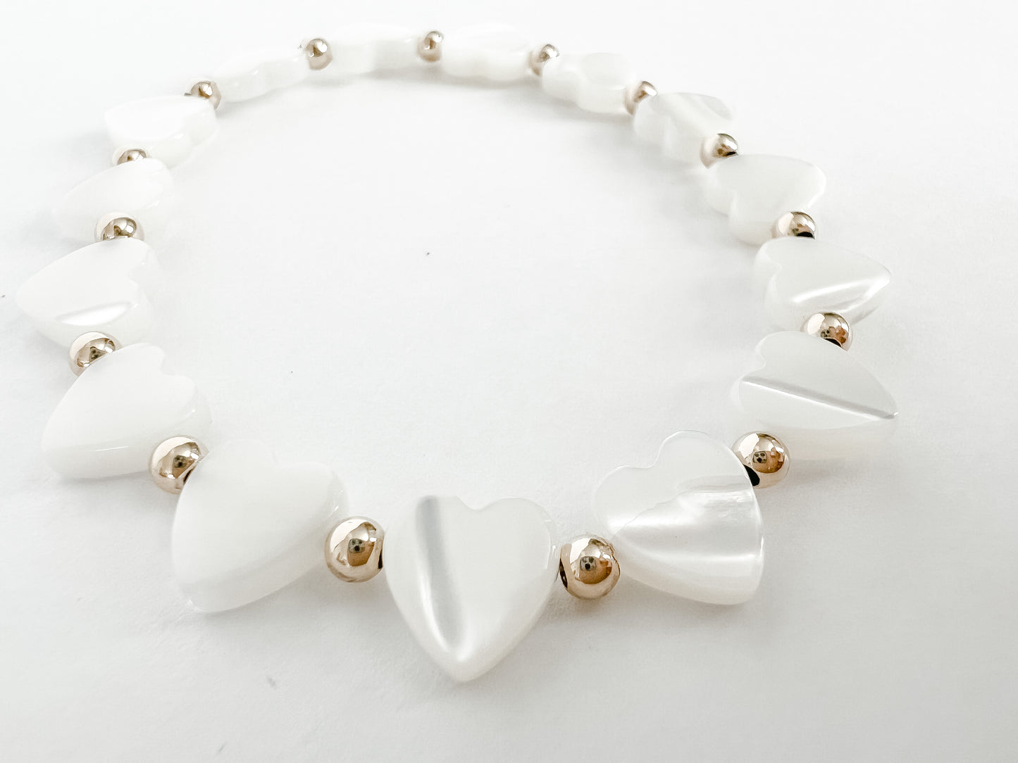 VALERIE | gold-filled + mother of pearl bracelet