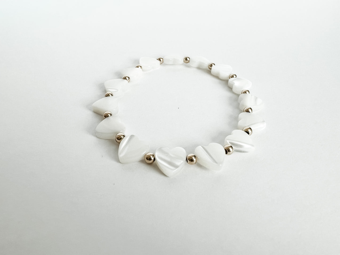 VALERIE | gold-filled + mother of pearl bracelet