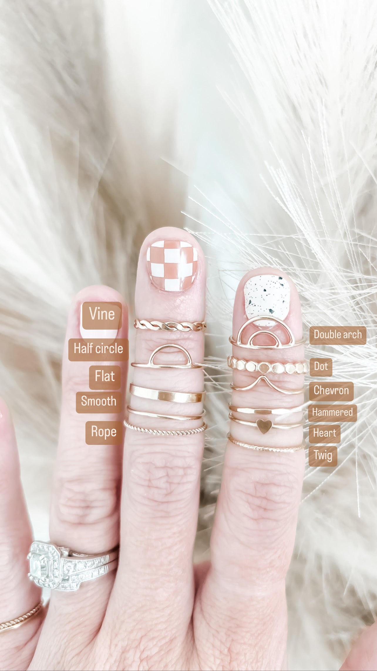 VINE | gold-filled stacking ring