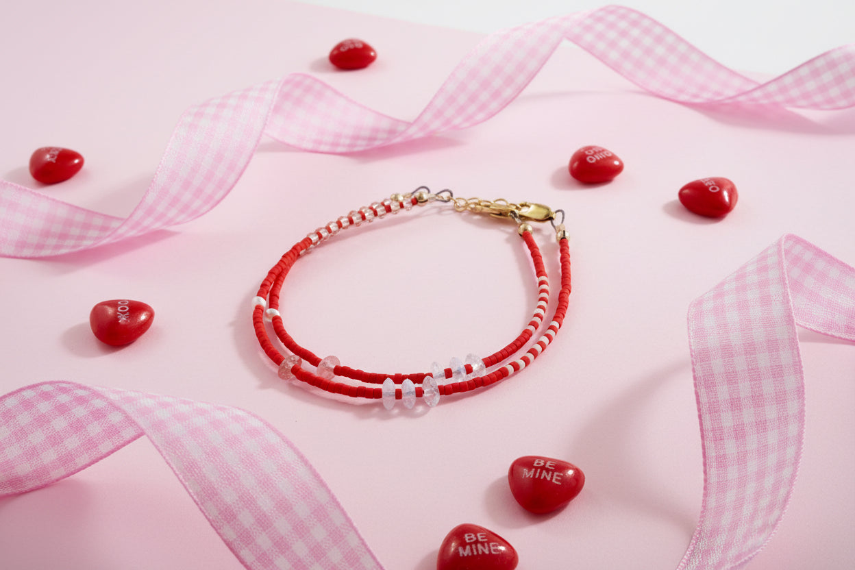 COLETTE | beaded bracelet with freshwater pearl accent
