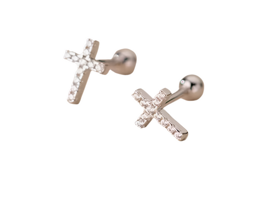 MARY | sterling silver bar stud earrings