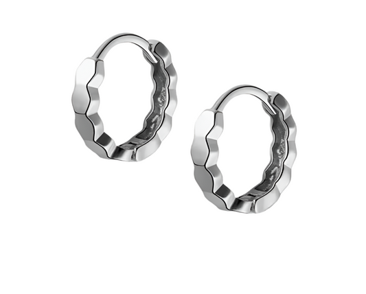 Geometric | sterling silver click closure