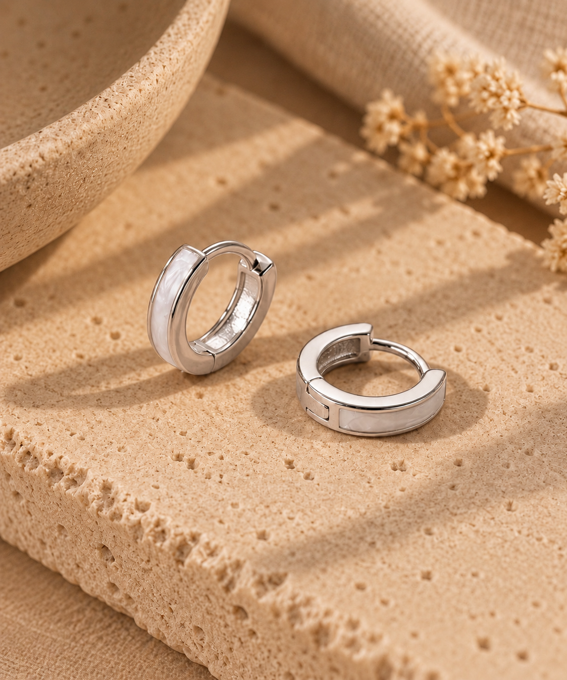 Kate | sterling silver comfort closure hoop