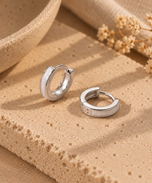 Kate | sterling silver comfort closure hoop
