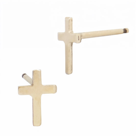 CRUZ | gold-filled bar stud earrings