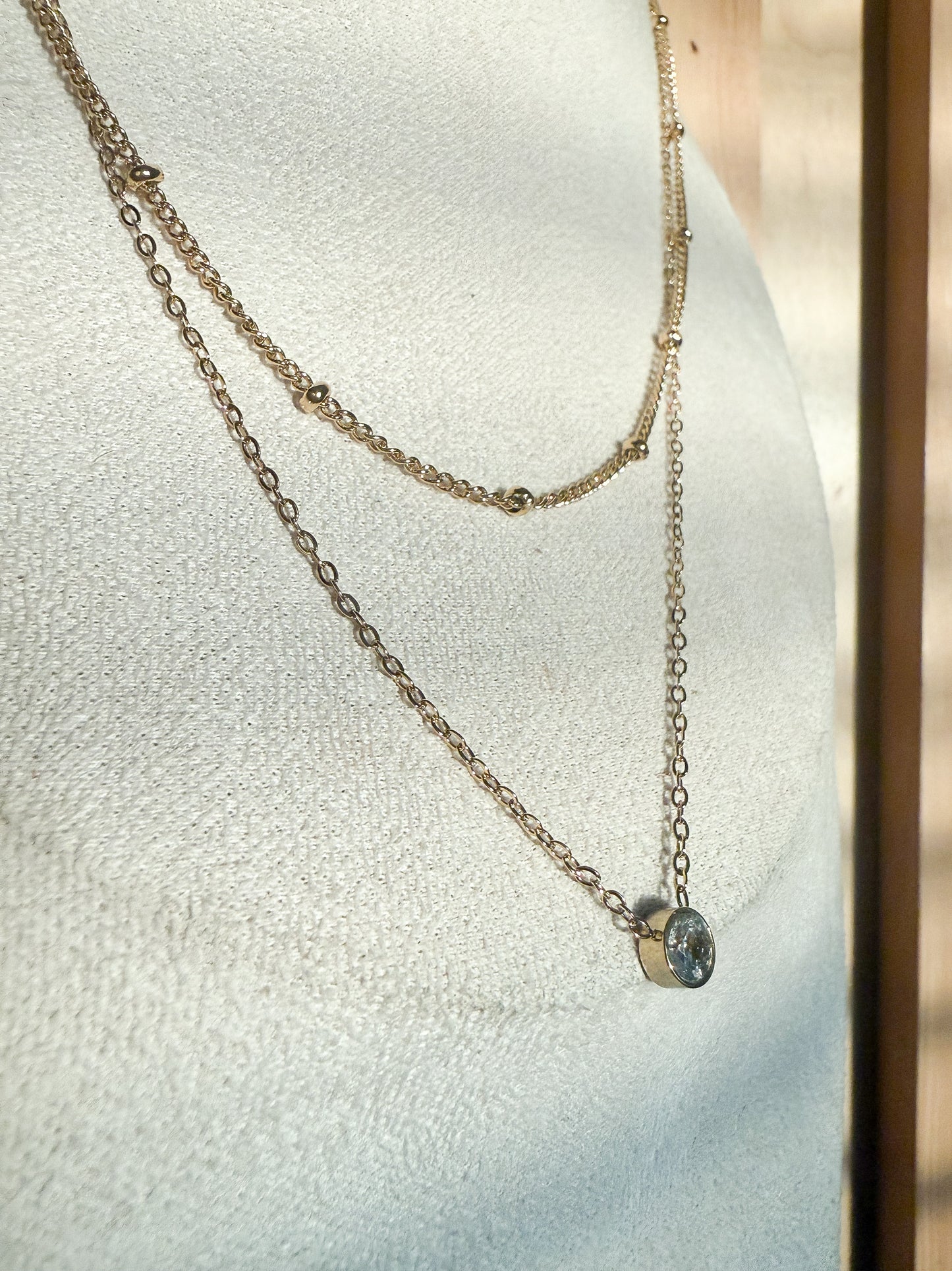 APRIL | gold stainless steel necklace