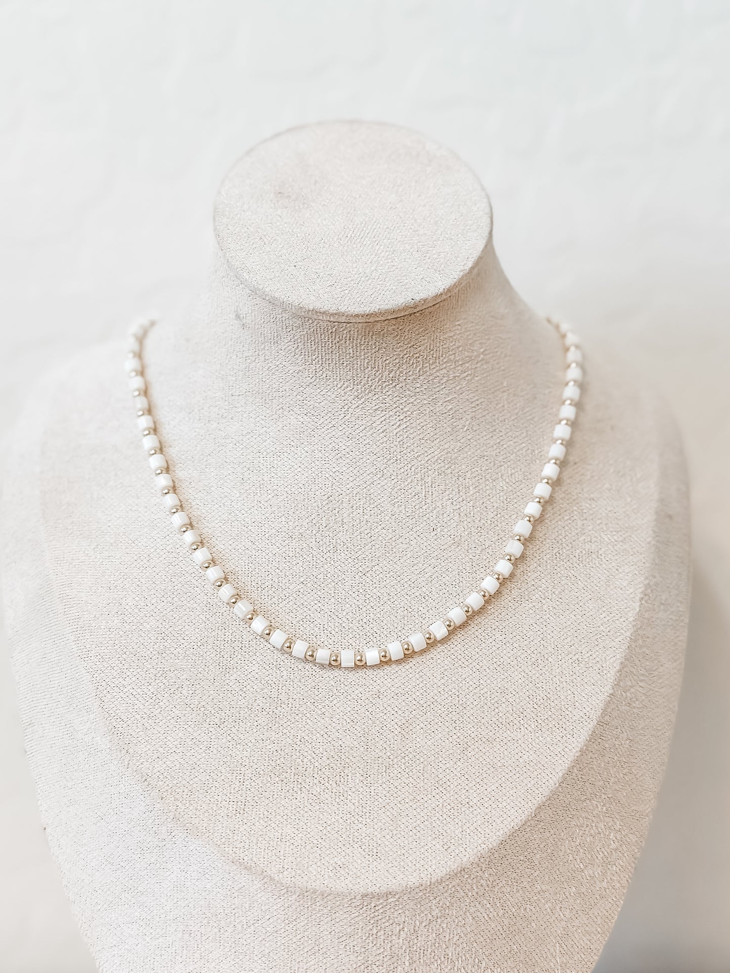 KAIA | mother of pearl and gold-filled necklace