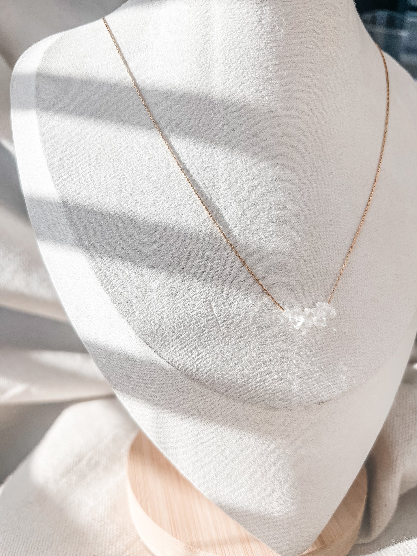 KYA | gold-filled necklace with Herkimer Diamond accent