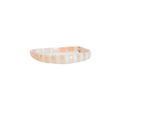 TILA BRACELET | pink and white