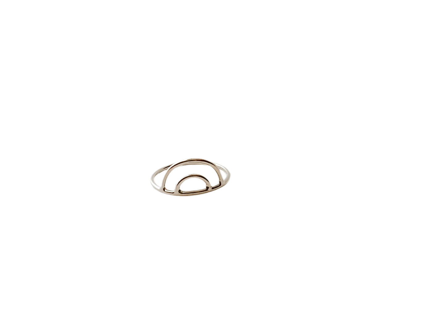 DOUBLE ARCH | gold-filled stacking ring