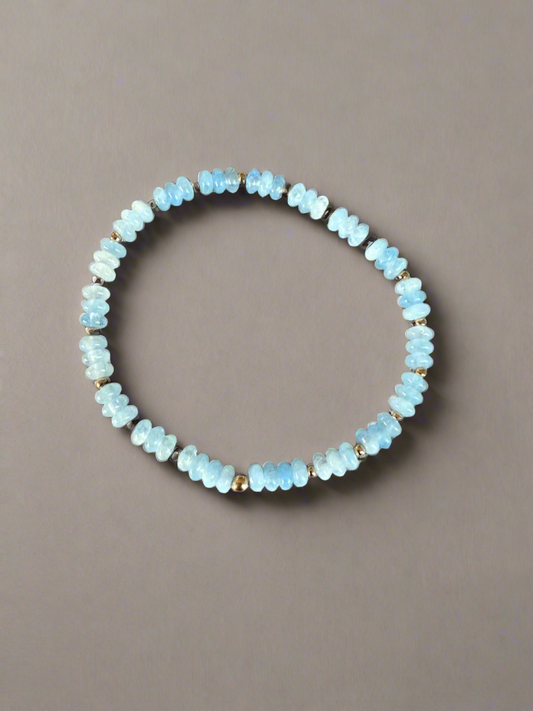 Aqua | aquamarine gemstone bracelet