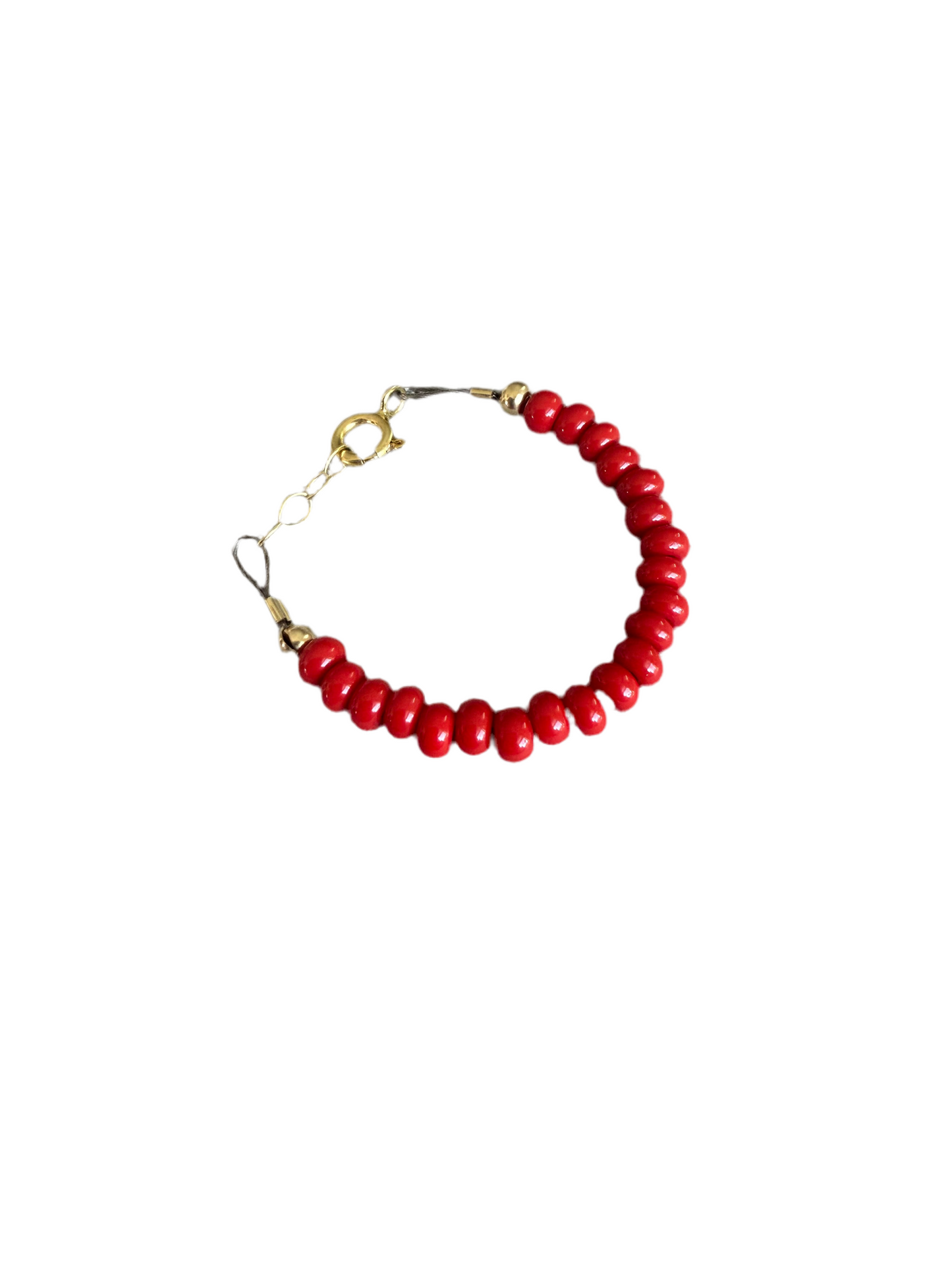 Blakely | red beaded bracelet