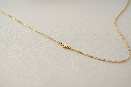 Gold-filled tiny cactus necklace