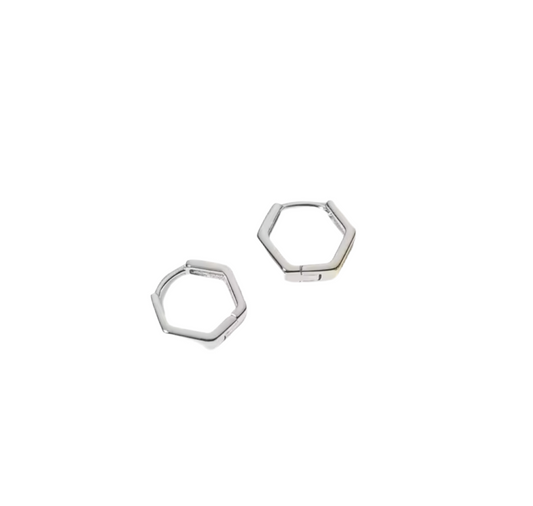 Hexagon | sterling silver click closure