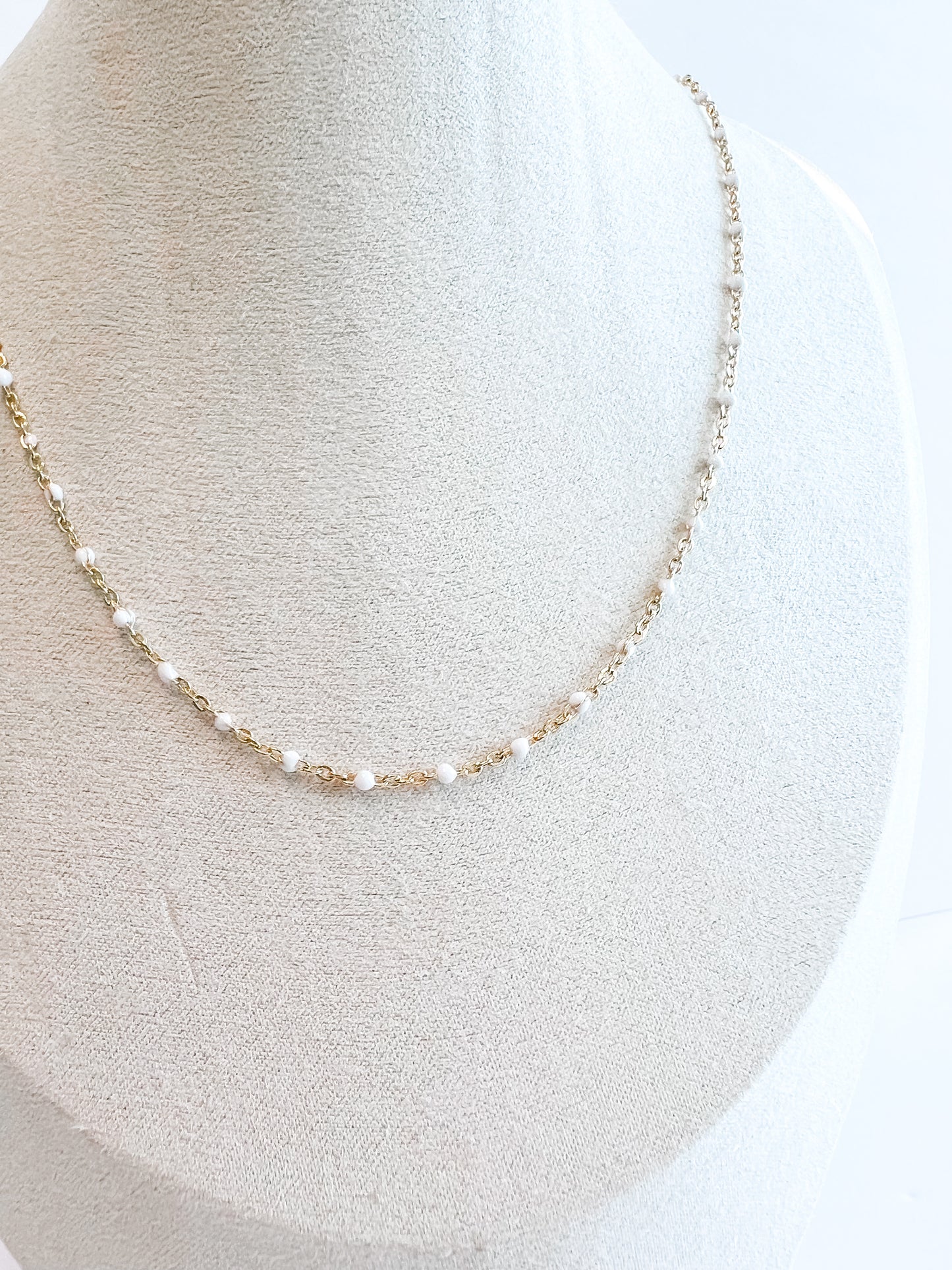 RYLIE | gold-filled chain with enamel accent