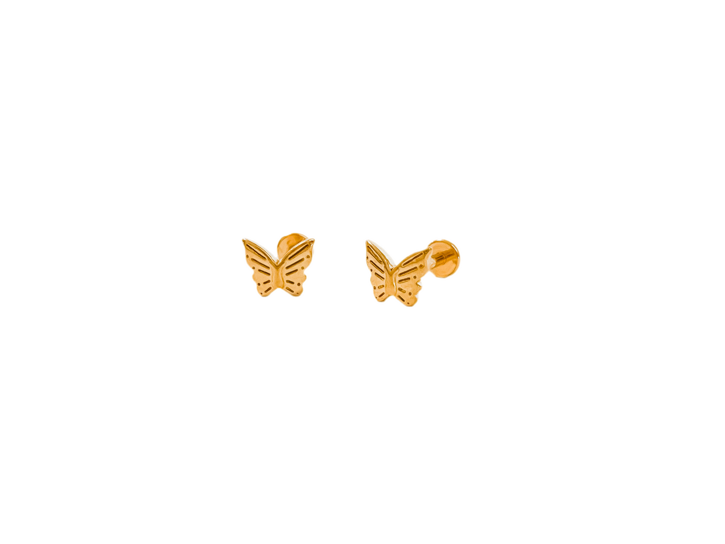 Butterfly kisses | titanium flat back studs