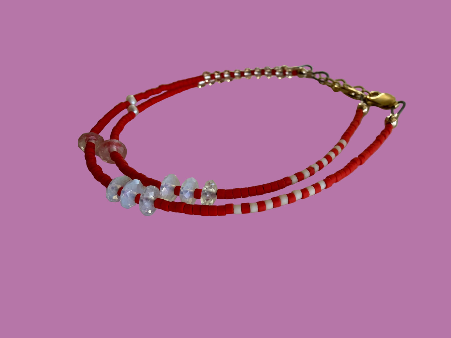 COLETTE | beaded bracelet with freshwater pearl accent