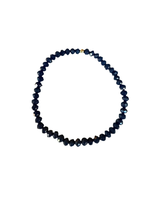 Blair | navy beaded bracelet