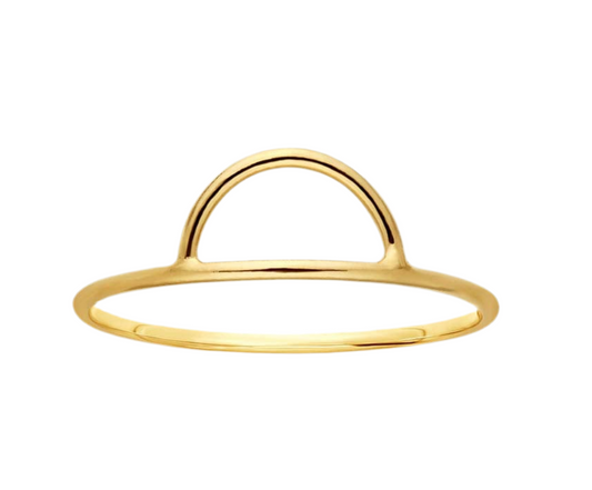 HALF CIRCLE | gold-filled stacking ring