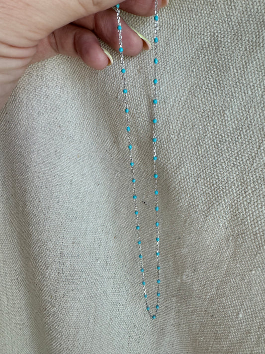 RYLEE | sterling silver with turquoise enamel accents
