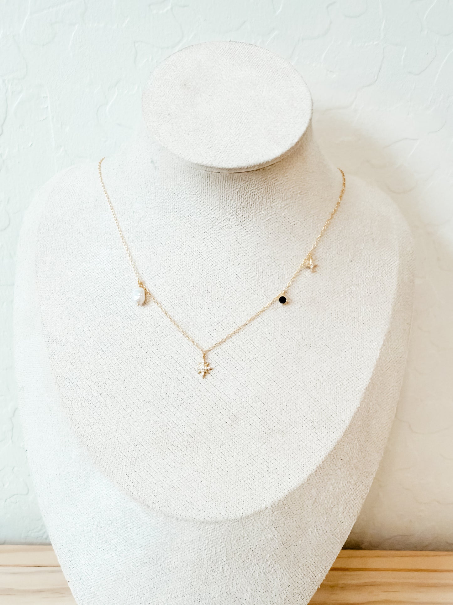 Celestial | sterling silver with gold plated necklace