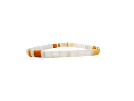 TILA BRACELET | beachy and bright yellow