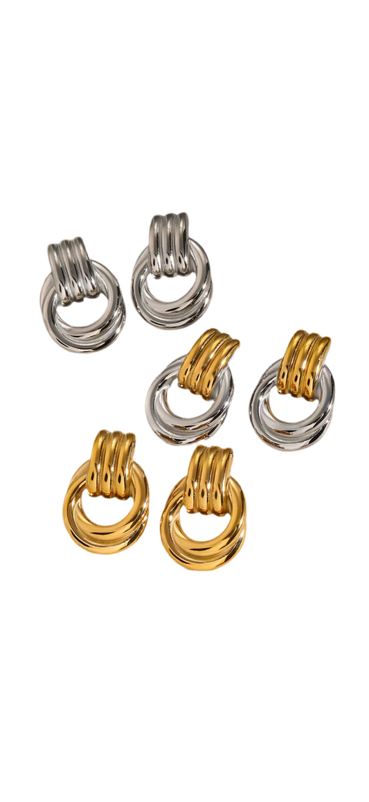 Vintage Earrings | gold stainless steel posts