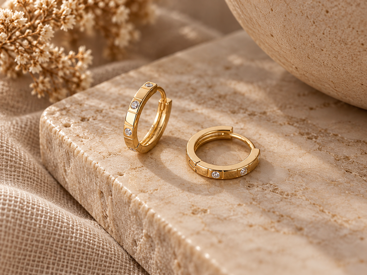THE MONTREAUX HOOP | GOLD