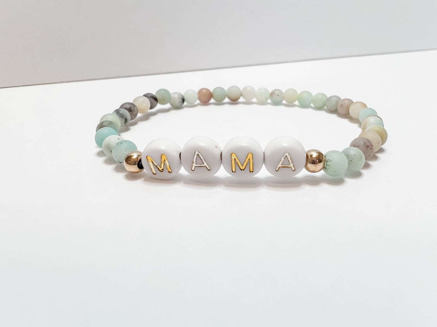 AUDREY | blue gemstone name bracelet