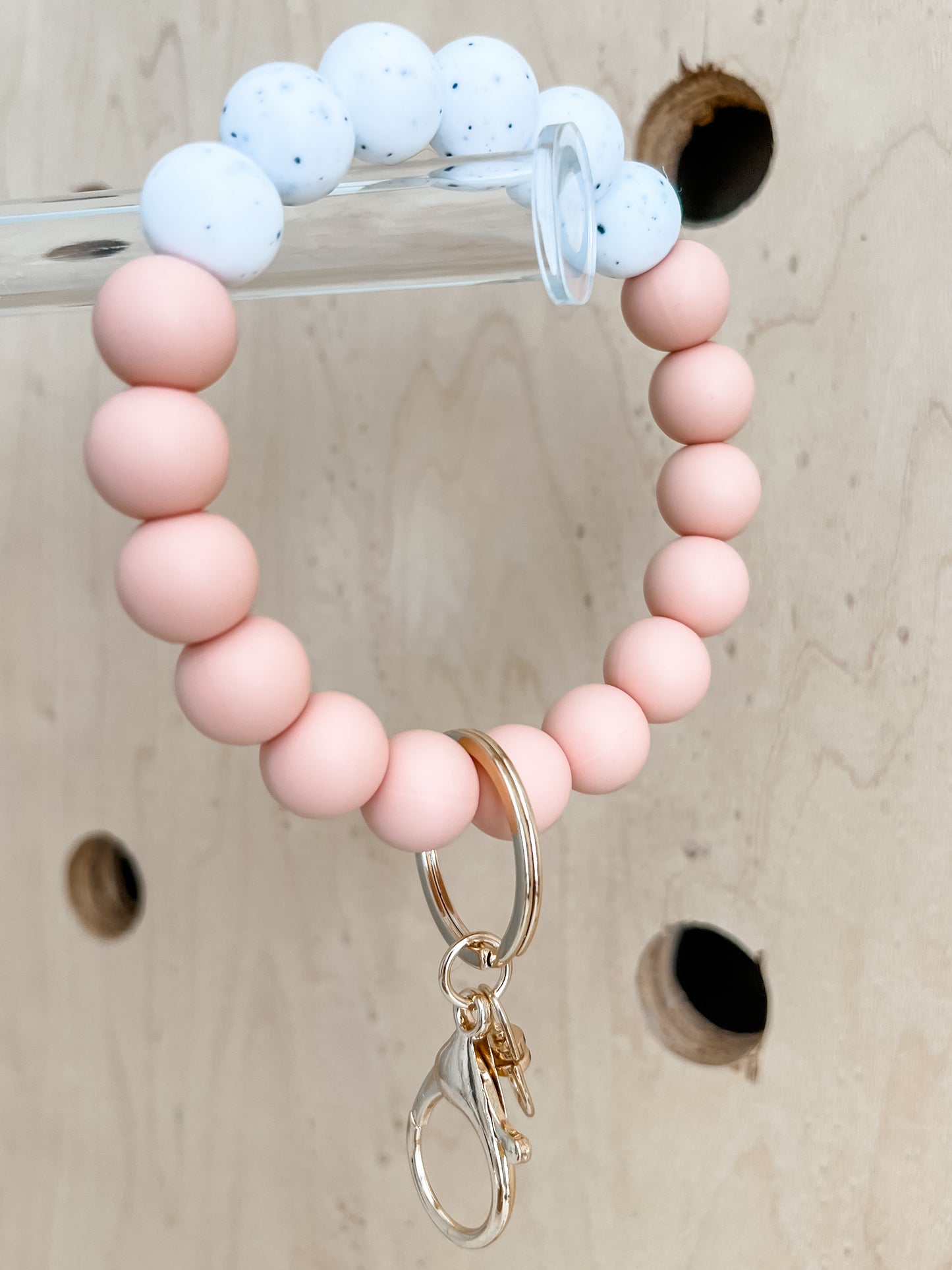 KEYCHAIN BANGLE - 18 colors | speckled accent